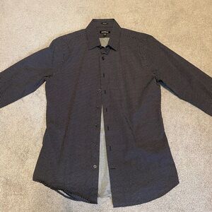 Express Black Casual Button Down Shirt